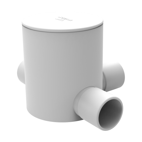 WPFC123LW (Circular Box 1/2'' 3 way long White)