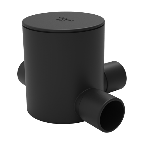 WPFC123LB (Circular Box 1/2'' 3 way long Black)