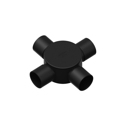WPFC344SB (Circular Box 3/4'' 4 way Short Black)