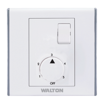 A8FRSPW100 Pearl White (Fan regulator with Switch- Step)