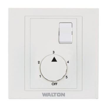 E4FRSPW100  Pearl White (Fan regulator with Switch- Step)