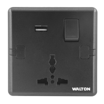W11USB3PSC Metallic Black (3 pin USB Socket)