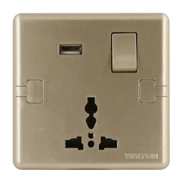 W13PSUSB Metallic Gold (3 pin USB Socket)