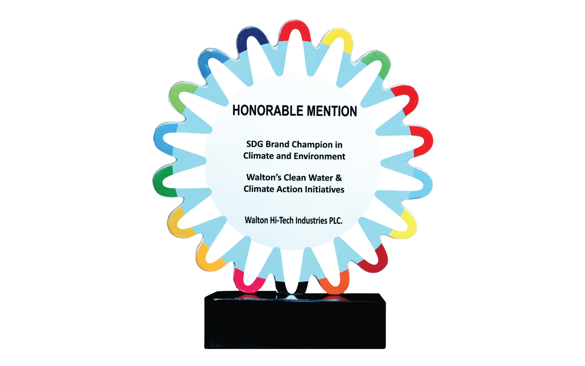 Walton achieved SDG brand champion awards in Climate & Environment - 2025