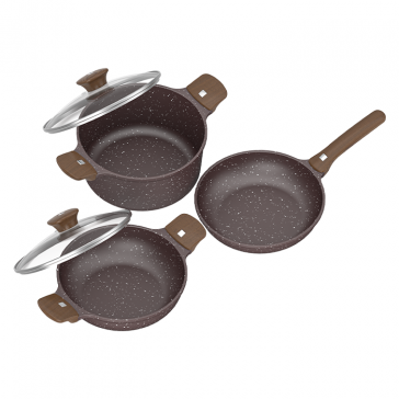 WALTON DIE CAST CERAMIC COATED COOKWARE 5 IN 1 COMBO WCW-COMD50