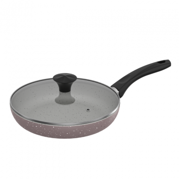 Walton Straight Fry Pan with Glass Lid Multicolor 22cm (WCW-SFGM22)