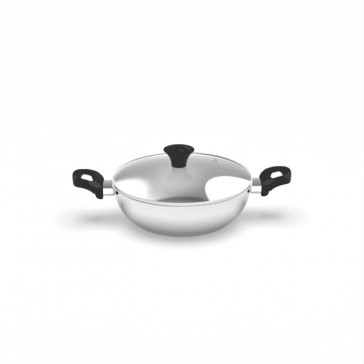 WALTON VIBRANT WOK PAN WITH GLASS LID 24CM