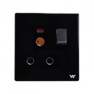 WC3PRS 3 PIN ROUND SOCKET WITH SWITCH