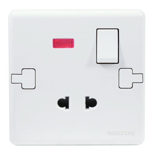 W12PSPW10 Pearl White (2 Pin Socket with switch)