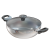 WALTON Vibrant Wok Pan with Glass Lid 26cm