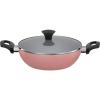 Walton Wok Pan with Glass Lid Multicolor 26cm