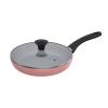 Walton Straight Fry Pan with Glass Lid Multicolor 22cm (WCW-SFGM22)